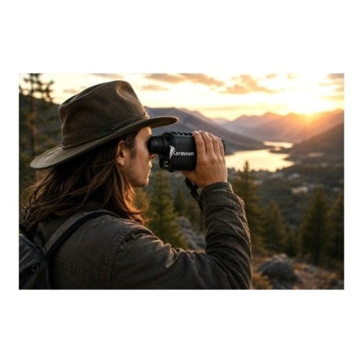 Monocular Visão Noturna Karawan 16x HD 1080p Câmara 48MP Recarregável