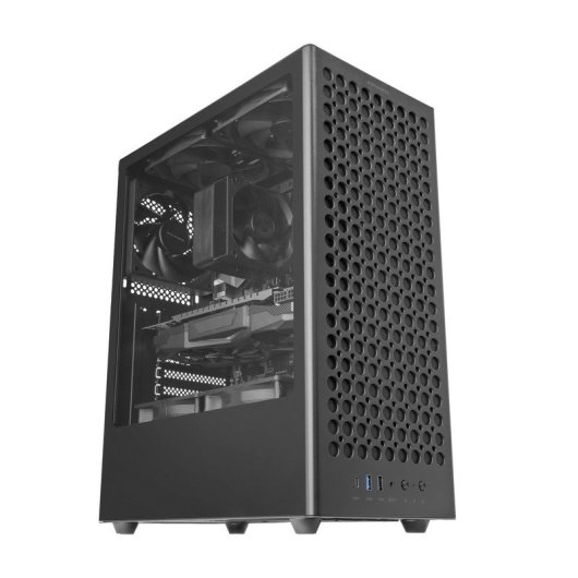 Boîtier ATX Mars Gaming MC-T800 4 ventilateurs FDB Mesh Verre Trempé USB-C Noir