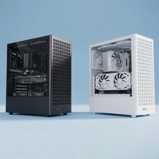 Boîtier ATX Mars Gaming MC-T800 4 ventilateurs FDB Mesh Verre Trempé USB-C Noir