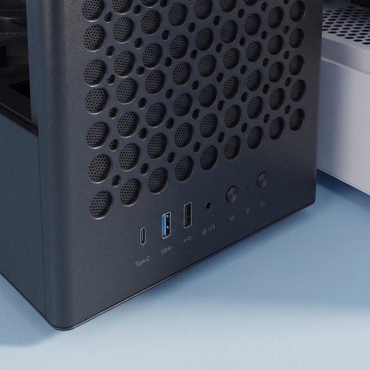 Boîtier ATX Mars Gaming MC-T800 4 ventilateurs FDB Mesh Verre Trempé USB-C Noir