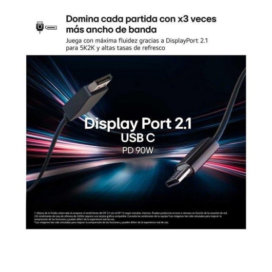 Monitor LG UltraGear 52G930B 52" UltraWide 5K2K 240Hz VA Curvo 1ms HDR10+