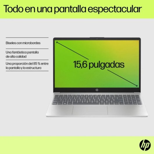 Portátil HP 15-fd1004nsx 15.6" Intel Core 5 120U 16GB 512GB SSD Intel Graphics FreeDOS