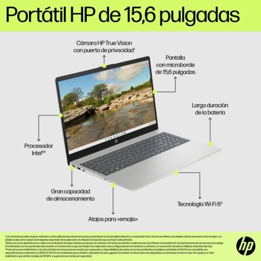 Portátil HP 15-fd1017nsx 15.6" Intel Core i7 150U 16GB 512GB SSD Intel Graphics FreeDOS