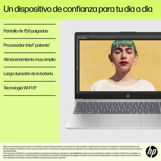 Portátil HP 15-fd1012nsx 15.6" Intel Core 7 150U 16GB 512GB SSD Intel Graphics Windows 11 Home