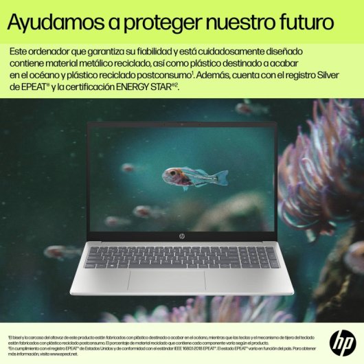 Portátil HP 15-fd1012nsx 15.6" Intel Core 7 150U 16GB 512GB SSD Intel Graphics Windows 11 Home
