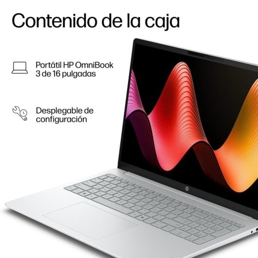 Portátil HP OmniBook 3 16-bu0007nsx 16" Intel Core 3 100U 8GB 512GB SSD Intel Graphics FreeDOS