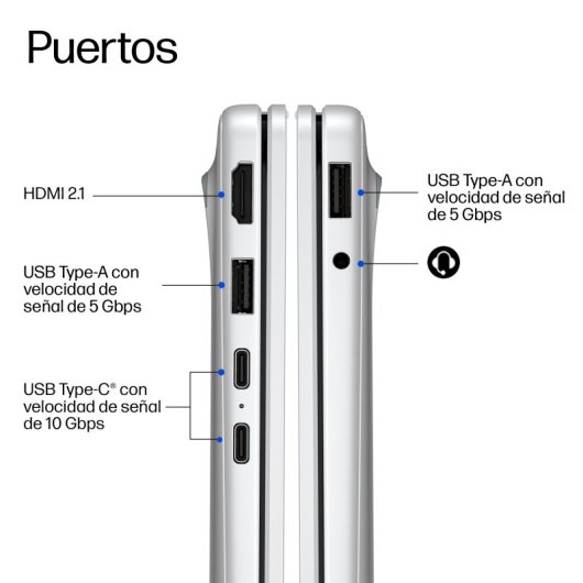Portátil HP OmniBook 3 14-hz0009nsx 14" Snapdragon X X1-26-100 16GB 512GB SSD Adreno GPU Windows 11