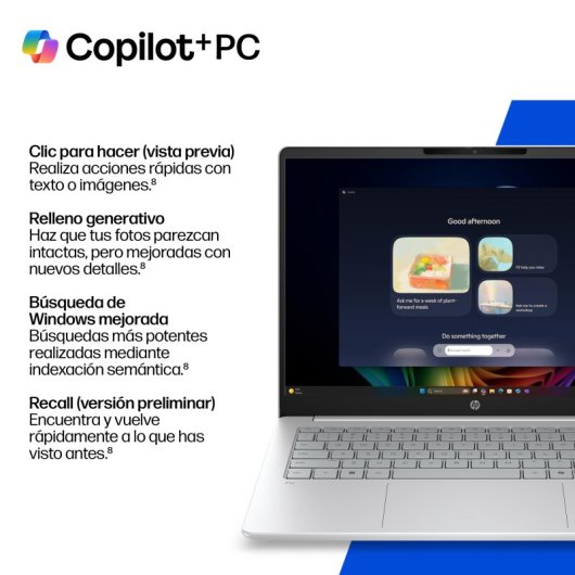 Portátil HP OmniBook 3 14-hz0009nsx 14" Snapdragon X X1-26-100 16GB 512GB SSD Adreno GPU Windows 11