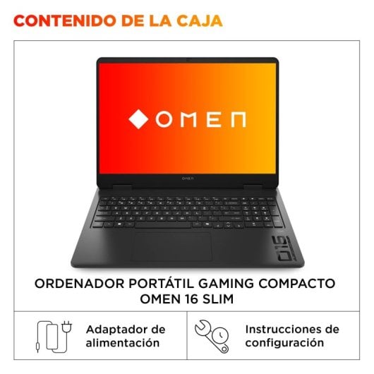 Portátil HP OMEN 16 Slim 16-an0066ns 16" Intel Core Ultra 7 255H 16GB 1TB SSD RTX 5060 + REGALO