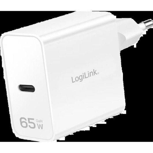 Carregador USB-C LogiLink 65W GaN Power Delivery 3.0 Quick Charge 3.0