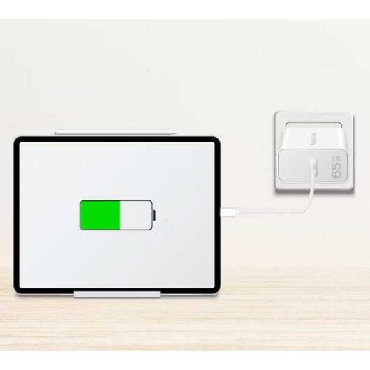Carregador USB-C LogiLink 65W GaN Power Delivery 3.0 Quick Charge 3.0