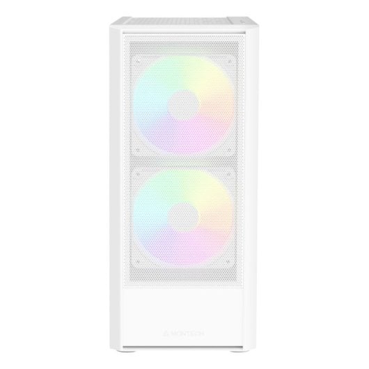 PC-Gehäuse Montech X2 Plus Weiß Mittelturm ATX Gaming RGB