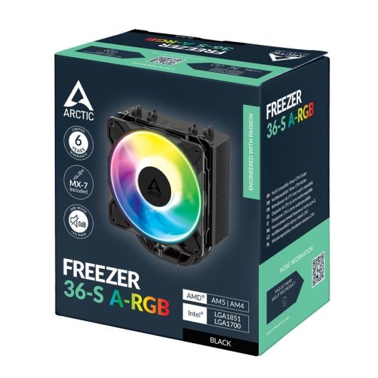 Raffreddamento Aria Arctic Socket LGA 1851 AM5 120mm Freezer 36-S A-RGB LED