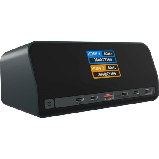 Base pour Portables Icy Box Heart Dock 2300 USB-C 100W HDMI 4K