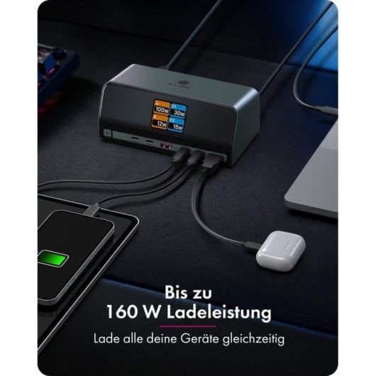Base pour Portables Icy Box Heart Dock 2300 USB-C 100W HDMI 4K