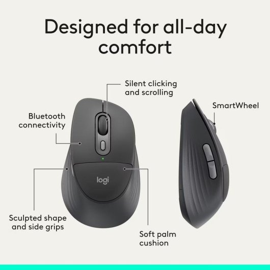 Tastatur Logitech Signature Comfort Plus MK880 ergonomisch mit kabelloser Maus