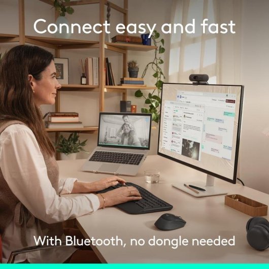 Tastatur Logitech Signature Comfort Plus MK880 ergonomisch mit kabelloser Maus