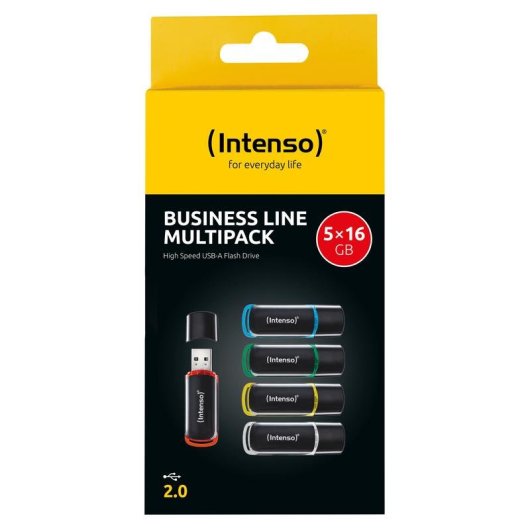 Penna USB Intenso 3511575 Multipack 16 GB USB 2.0 5 colori