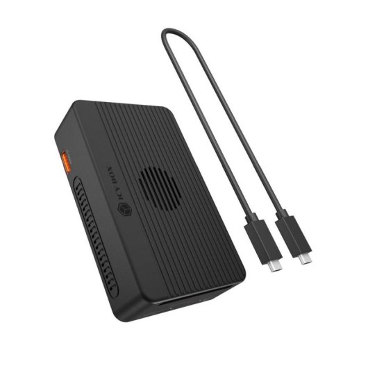 Caja PC Icy Box Heart RAID 2818 M.2 Aluminio Negro con RAID software y USB4