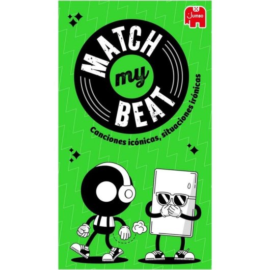 Juego de Mesa Match My Beat Jumbo 400 Cartas 4 Playlists 200 Canciones