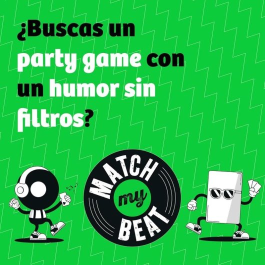 Juego de Mesa Match My Beat Jumbo 400 Cartas 4 Playlists 200 Canciones