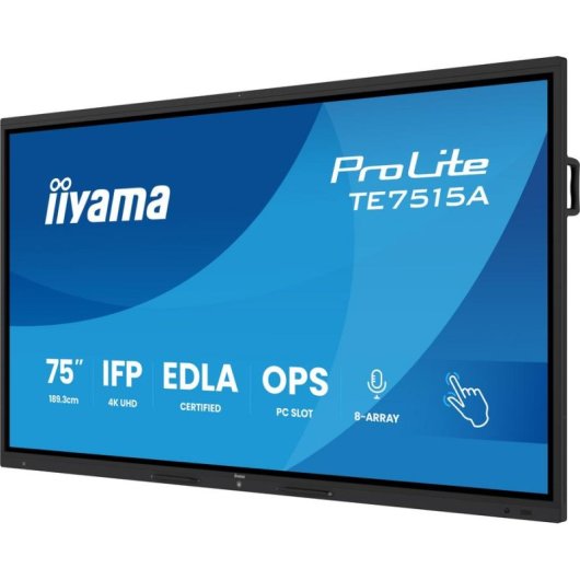 Pantalla Interactiva iiyama ProLite TE7515A-B2AG 75" 4K UHD táctil Android