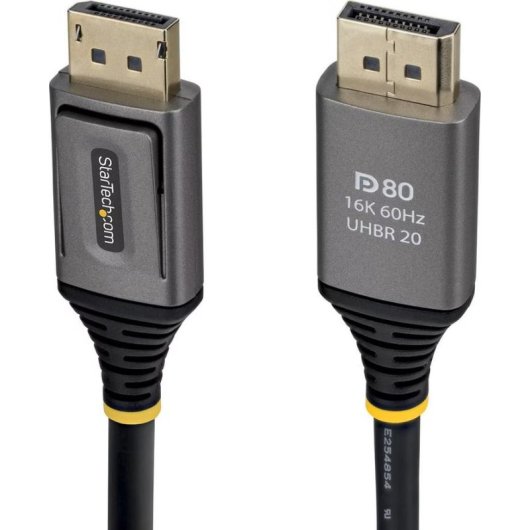DisplayPort 2.1 Kabel StarTech 2m Männlich zu Männlich 80 Gbit/s 16K