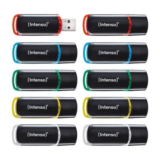 Memoria USB Intenso 3511551 Multipack 10x 4 GB USB 2.0 colores variados