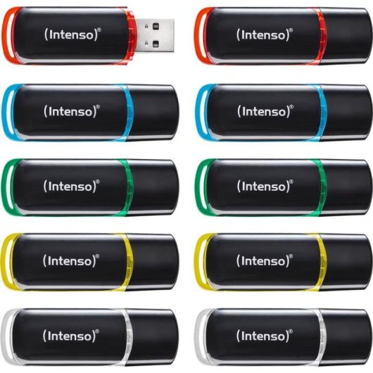 Memoria USB Intenso 3511551 Multipack 10x 4 GB USB 2.0 colores variados