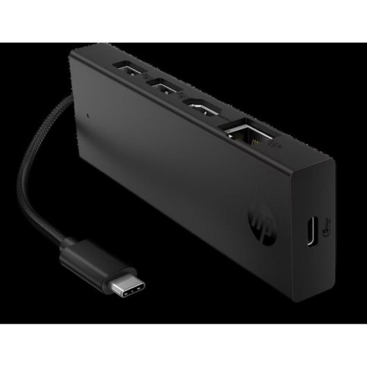 Hub USB-C HP Portable 4K con Ethernet Gigabit e 65W