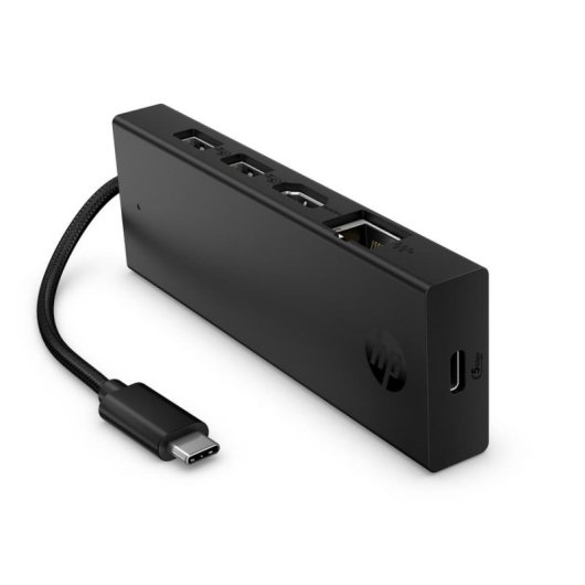Hub USB-C HP Portable 4K con Ethernet Gigabit e 65W