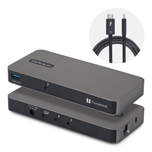 Hub StarTech 4 ports 80/120 Gbps Thunderbolt 5 avec KVM Thunderbolt Share
