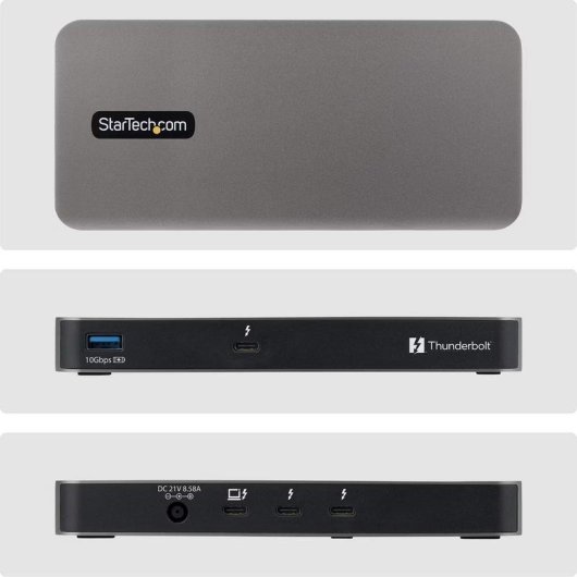 Hub StarTech 4 ports 80/120 Gbps Thunderbolt 5 avec KVM Thunderbolt Share