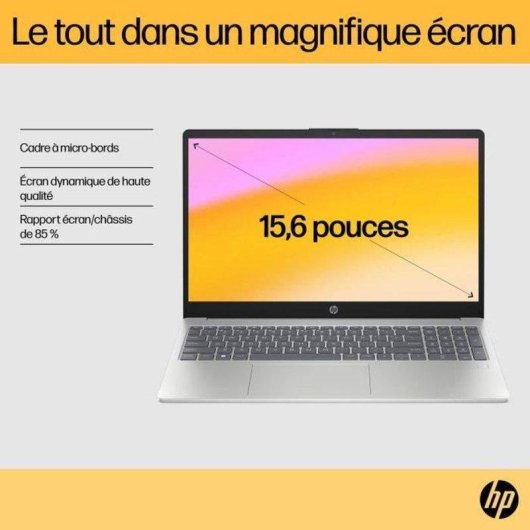 Portátil HP 15-fc0003nf 15,6" AMD Ryzen 7 7730U 16GB 512GB SSD Radeon Graphics FreeDOS