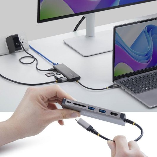 Hub USB-C StarTech 177B-USBC-MULTIPORT 140W HDMI 2.0 2.5GbE SD