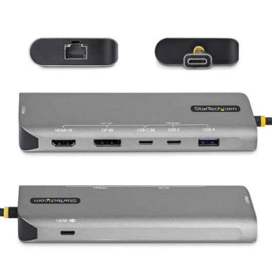 Base para Portátil USB4 StarTech 174B-USB4-MULTIPORT 140W 40Gbps