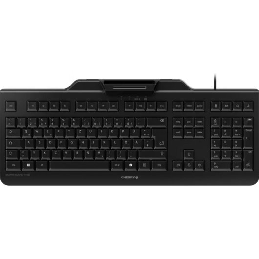 Teclado CHERRY Smart Board 1150 membrana completo USB QWERTZ alemão preto