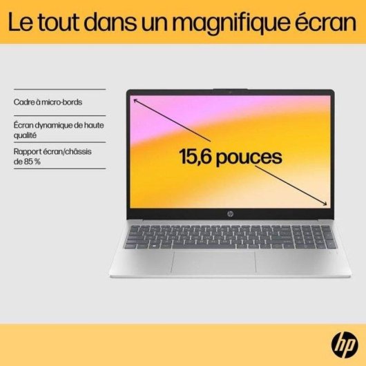 Portátil HP 15-fc0164nf 15,6" AMD Ryzen 7 7730U 32GB 512GB SSD Radeon Windows 11 Home