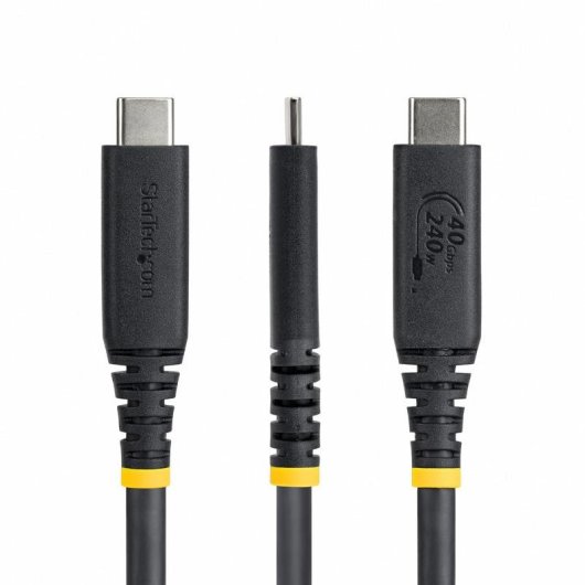 Kabel USB4 StarTech CC1M40GUSB4TP 1 m USB-C an USB-C 40 Gbit/s Schwarz