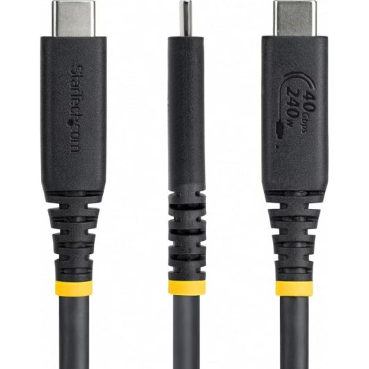 Kabel USB4 StarTech CC1M40GUSB4TP 1 m USB-C an USB-C 40 Gbit/s Schwarz