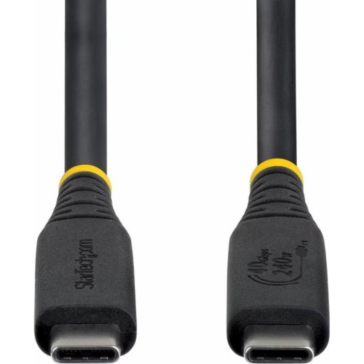 Kabel USB4 StarTech CC1M40GUSB4TP 1 m USB-C an USB-C 40 Gbit/s Schwarz