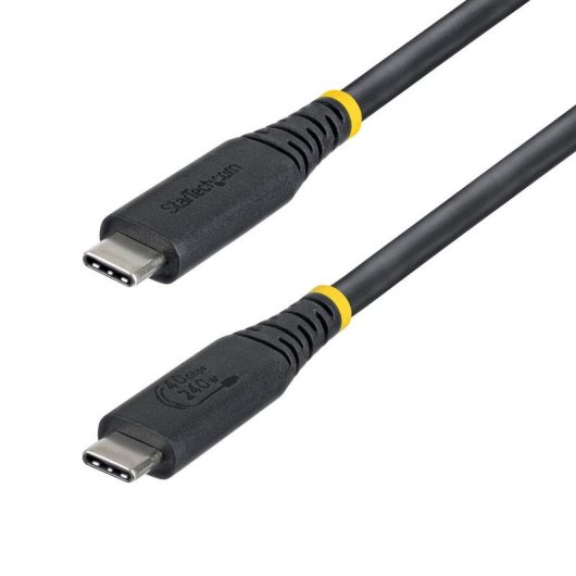 Kabel USB4 StarTech CC50CM40GUSB4TP 0,5 m USB-C zu USB-C 40 Gbit/s Schwarz