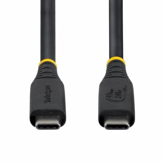 Kabel USB4 StarTech CC50CM40GUSB4TP 0,5 m USB-C zu USB-C 40 Gbit/s Schwarz