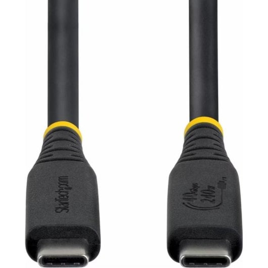 Kabel USB4 StarTech CC50CM40GUSB4TP 0,5 m USB-C zu USB-C 40 Gbit/s Schwarz