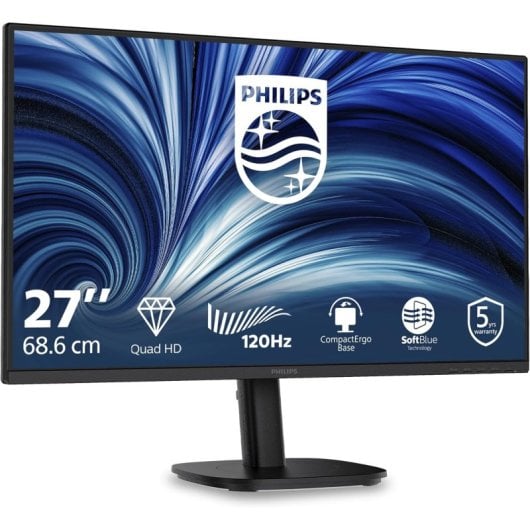 Monitor Philips 27B2N3500 27" Quad HD 120Hz IPS Adaptive Sync Ergonomia 4ms