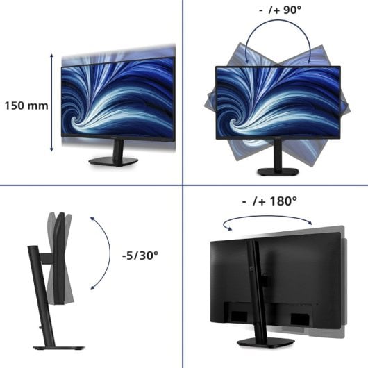 Monitor Philips 27B2N3500 27" Quad HD 120Hz IPS Adaptive Sync Ergonomia 4ms