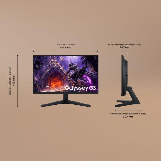 Monitor Samsung LS27HG302EUXEN 27" FullHD 200Hz IPS HDR10 FreeSync Premium 1ms