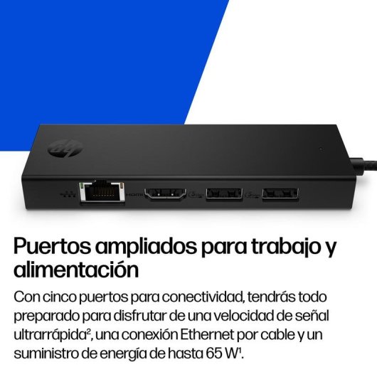 Concentrateur USB-C 4K HDMI HP 5 Ports Compact