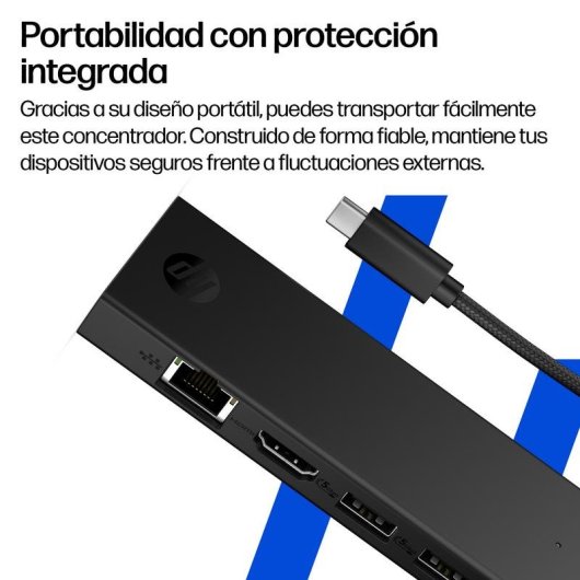 Concentrateur USB-C 4K HDMI HP 5 Ports Compact