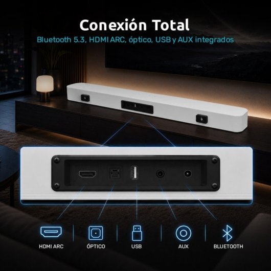 Nilait Prisma 40FD7004SVIOS 40" LED FHD Smart TV VIDAA + Harmony Sound bar Barra de sonido 2.0 60W